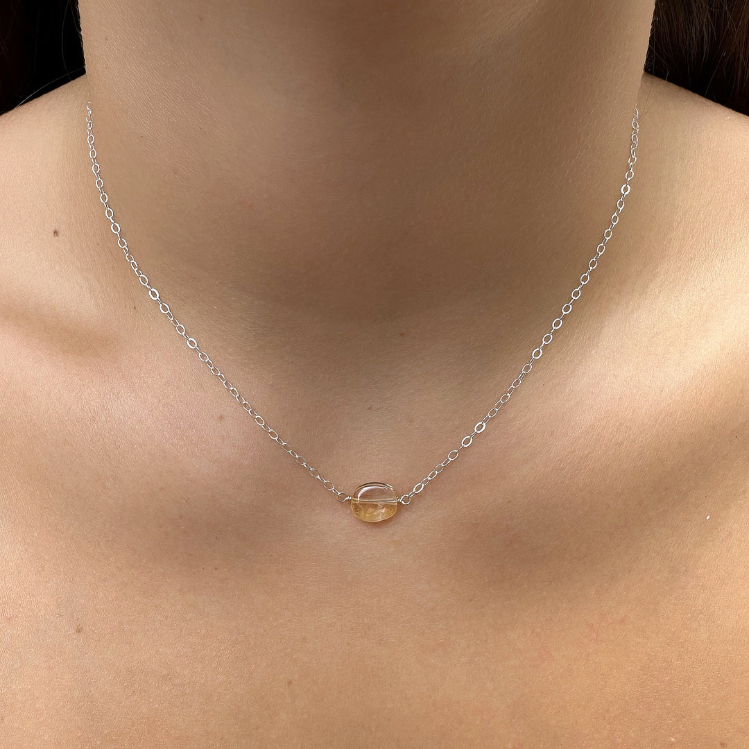 Mini Plata Cuarzo Citrino