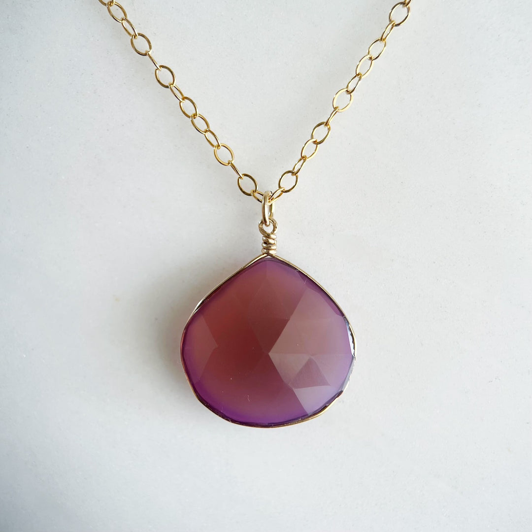 Collar de Ágata Morada