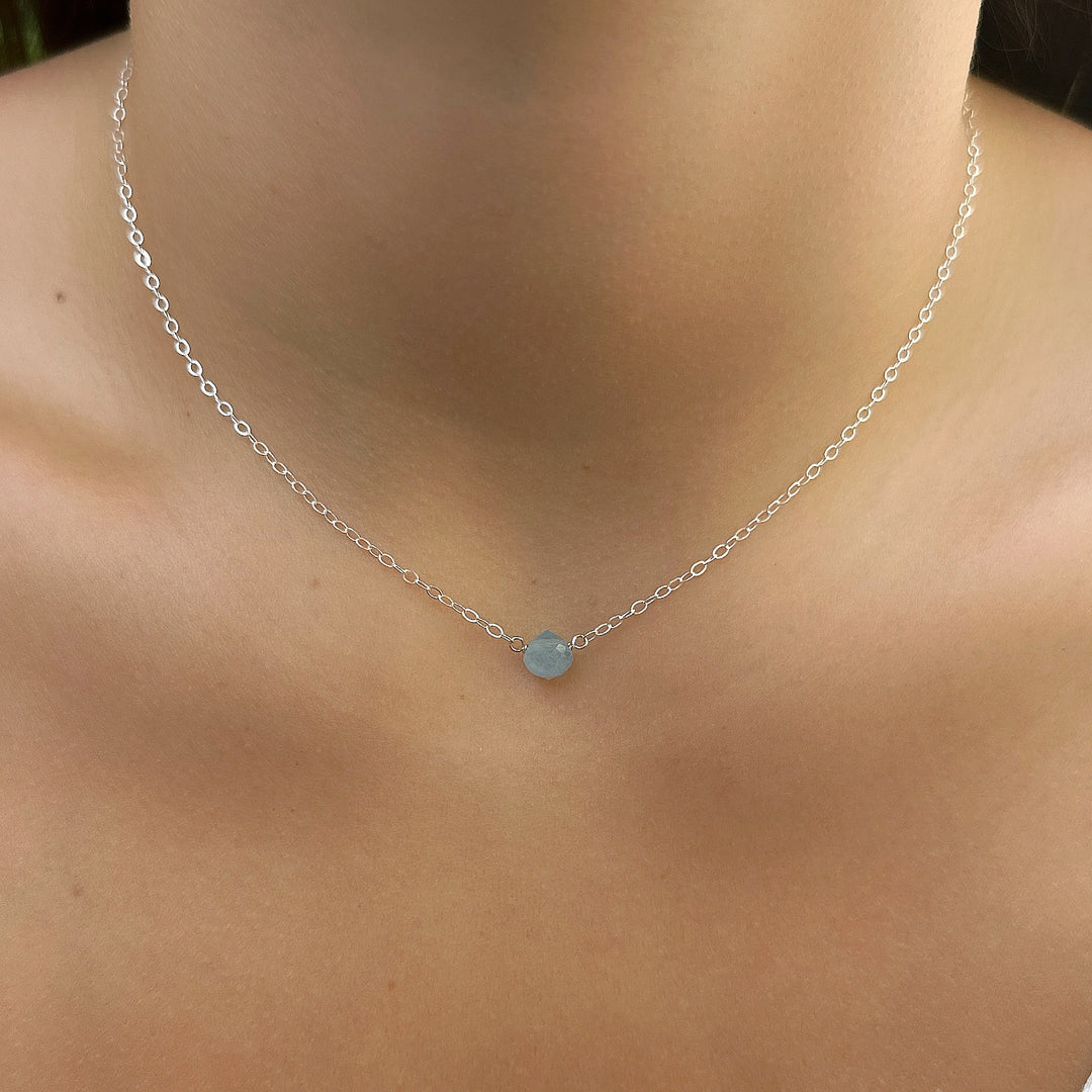 Mini Plata Aguamarina
