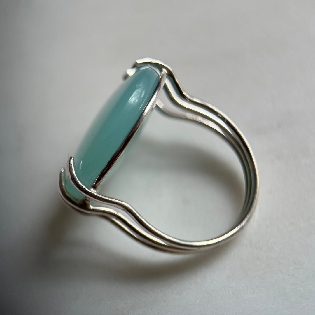 Anillo de Ónix Cielo en Plata
