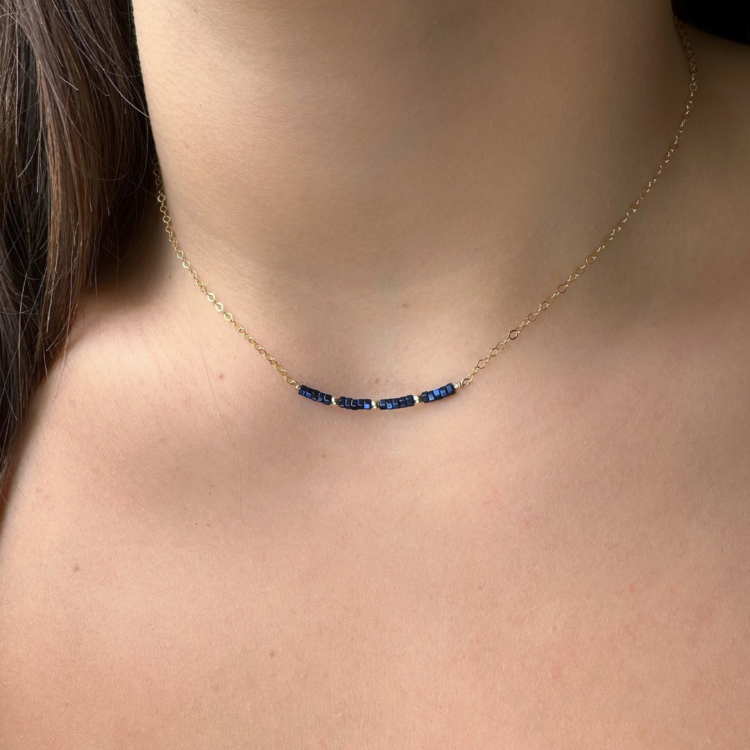 Choker de Hematita Morada