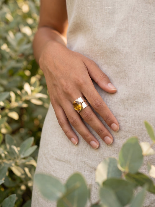 Anillo Cuarzo Citrino