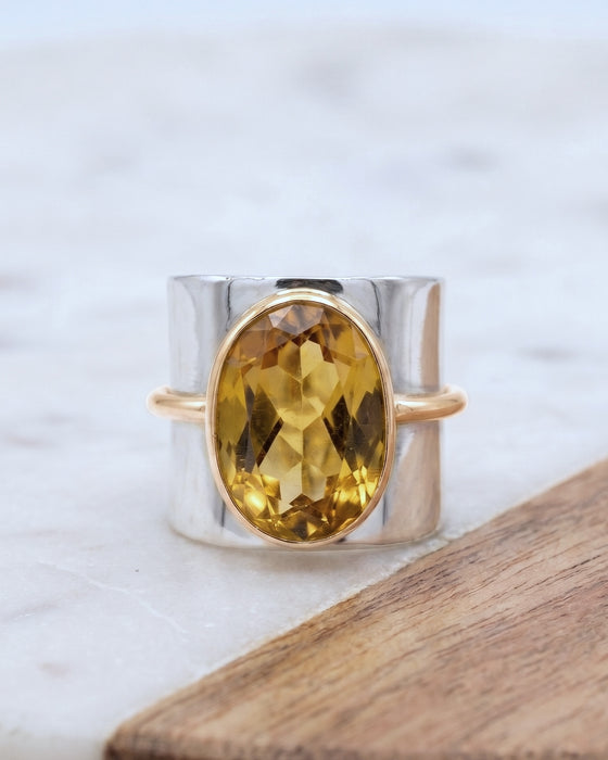 Anillo Cuarzo Citrino