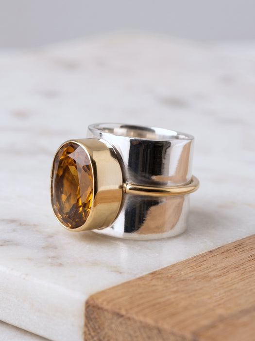 Anillo Cuarzo Citrino