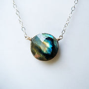 Collar de Labradorita en Plata