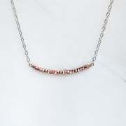 Choker Hematita en Plata