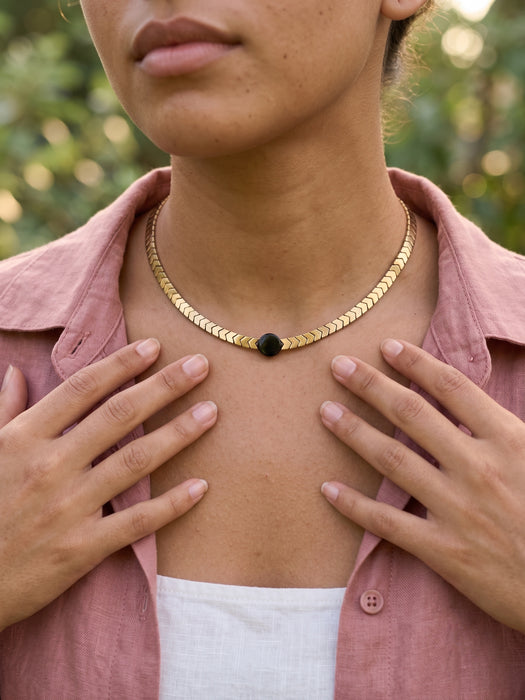 Collar Flechas de Hematita