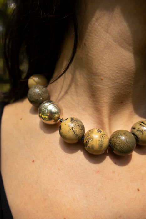 Collar Gaia Jaspe Dendrita