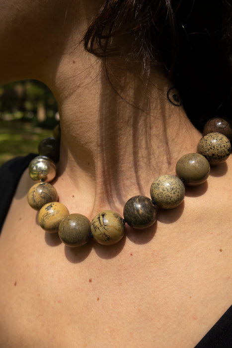 Collar Gaia Jaspe Dendrita