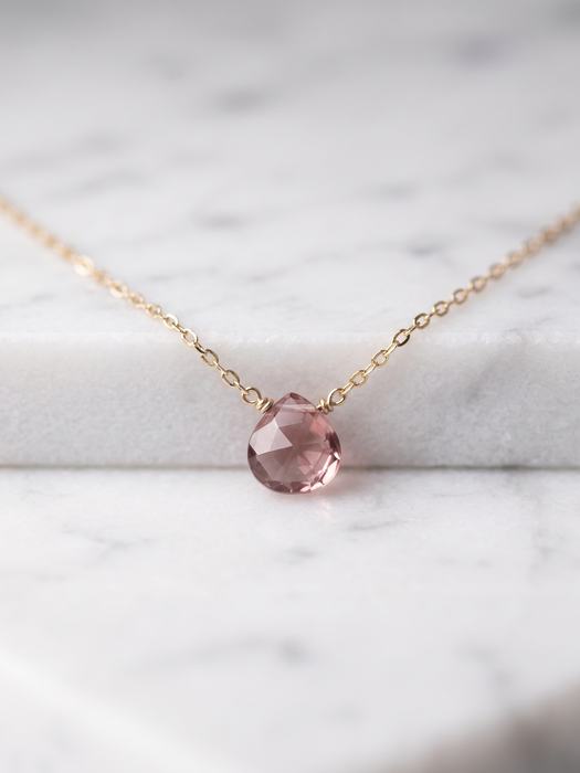 MINI / Oro / Circonia Rosa